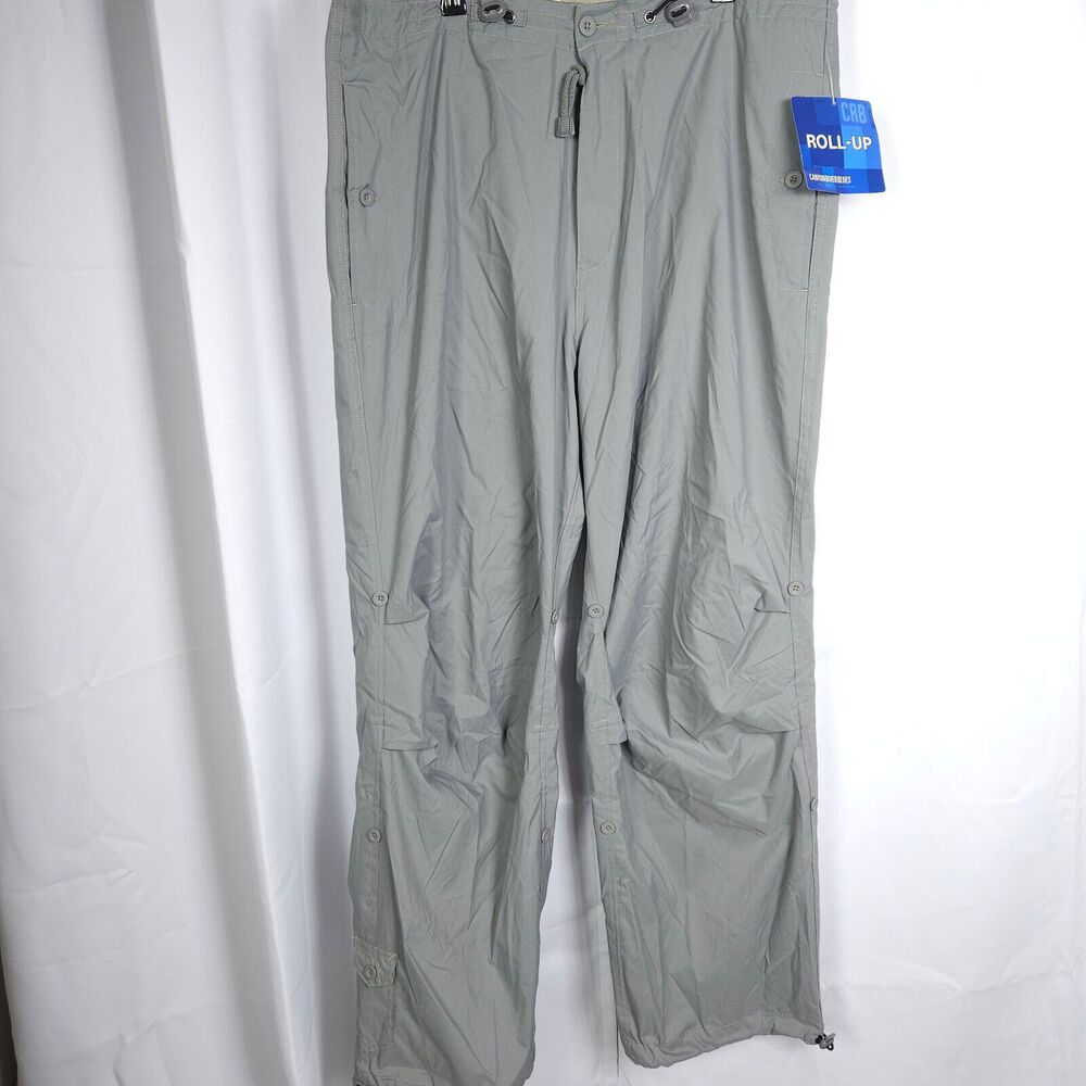 NWT VTG Canyon River Blues Gray Roll‑Up Cargo Pants‎ XL 38x31.5